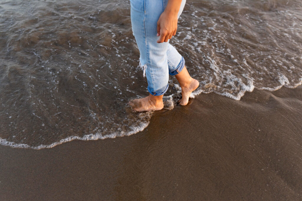 marche dans l'eau